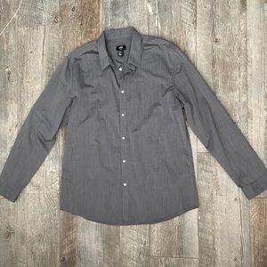 H&M Grey Button Down